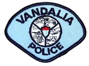 VANDALIA – POLICE - OHIO OH Sheriff Police Patch CITY SEAL VINTAGE OLD MESH - Picture 1 of 2