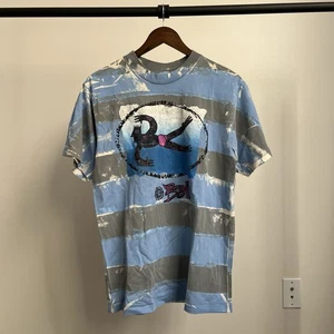 Vintage 90s Speedo Bali Surf Striped Painted Mens L USA Indie Tee - Bild 1 von 5