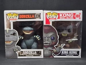Funko Pop! Vinyl Godzilla 6 Zoll 239 Vinyl King Kong 6 Zoll 388 Skull Island - Bild 1 von 6