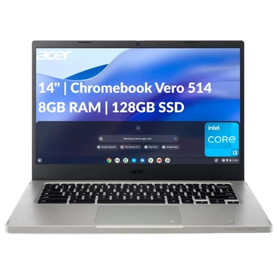 Acer Chromebook Vero 514-14" Intel i3-1215U 1.2GHz 8GB RAM 128GB SSD Reacondicionado Foto 1 de 4