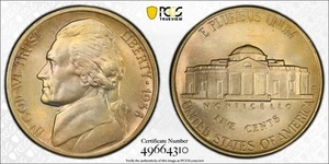 1938-D Jefferson Nickel PCGS MS-66 FS Full Steps Nice High Grade Gem Gold Shield - Picture 1 of 9