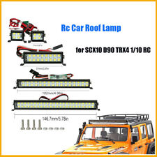 LED Light Bar Roof Lamp for SCX10 D90 TRX4 1/10 RC Crawler Car Spotlight Kits