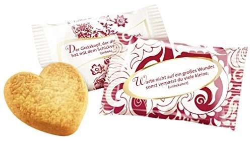 Coppenrath Cookie-Herzen Vanille einzeln verpackt 200 Stück je 5g - Bild 1 von 1