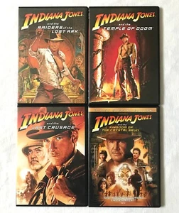 Indiana Jones: The Complete Collection DVD Box Set 4 Films Movies Region 2 PAL - Picture 1 of 15