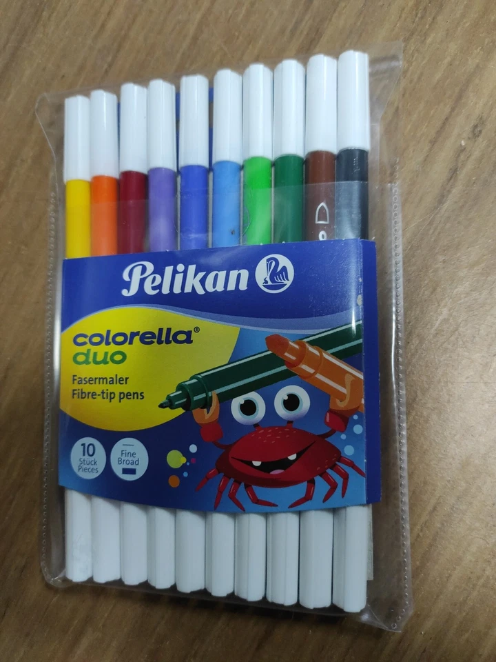 Pelikan Colorella Duo Fasermaler Filzstifte 10 Stück dick und dünn 973172 - Bild 1 von 1
