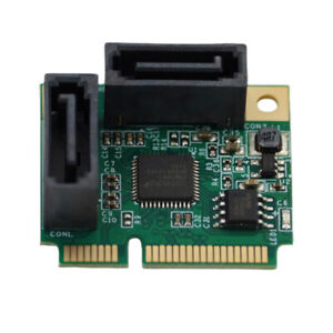 Mini PCI-E To 2 Ports SATA 3.0 Expansion Adapter Card Mini PCIe Add On Card