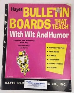 Hayes School Publishing Classroom  Bulletin Boards That Teach Wit Humor 1967 Mcm - Bild 1 von 16