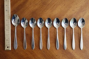 Lot of 9x Oneida LUANN Stainless 8x Teaspoon 6.3" + 1x Table Spoon 7" China - Picture 1 of 11