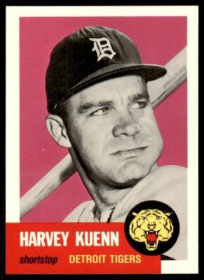 1991 TOPPS ARCHIVES 1953 HARVEY KUENN . DETROIT TIGERS #301 - Image 1 of 2