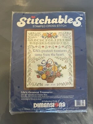 NEW Dimensions Cross Stitch Kit 1982 “Life's Greatest Treasures” 16" X 20" 7859 - Image 1 of 4