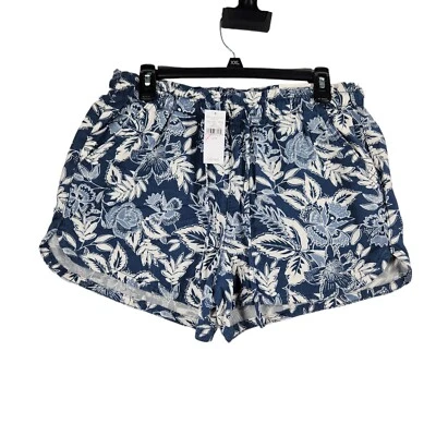 New American Eagle Womens Shorts Floral Size M Pull-On Drawstring Floral Hi Rise - Image 1 of 4