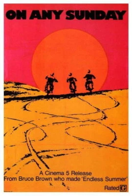 CARTEL 65606 On Any Sunday Movie Bruce Brown David Evans Wall Decor Print Poster