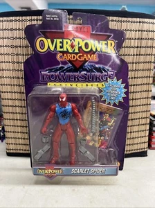 1996 Marvel OverPower Card Game Scarlet Spider Action Figure Toy Biz Sealed - Picture 1 of 7