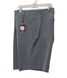 Short Par 4 Golf Shorts Mens 44 Actual W 46 Gray Flat Front Polyester Blend NEW - Picture 1 of 9