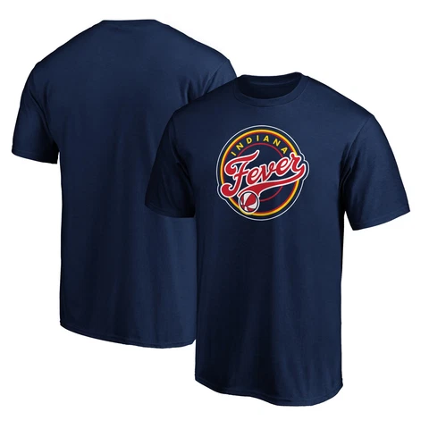 Men's Fanatics Branded Navy Indiana Fever Logo T-Shirt Cover