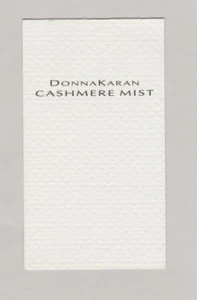Carte publicitaire - advertising card - Cashmere Mist de Donna Karan - Foto 1 di 1