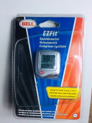 NEW Bell EZ Fit Speedometer For Cycling Bike Bicycle 1.5" Silver Sealed - Image 1 of 4
