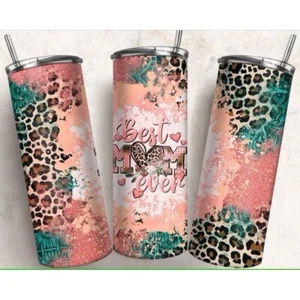 Best Mom Ever Leopard Mother's Day Tumbler, Gift For Her Gift for Mama Insulated - Picture 1 of 2
