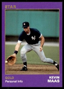 1990 STAR GOLD - #134 KEVIN MAAS NEW YORK YANKEES