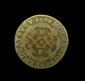 ANGOLA PORTOGHESE BRASILE 20 REIS 1699 PPPP SOVRANO PEDRO II KM 1 #3511# - Foto 1 di 2