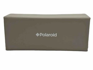 NEW Polaroid Collapsible Beige Semi-Soft Eyeglasses Case With Microfiber Pouch - Picture 1 of 6