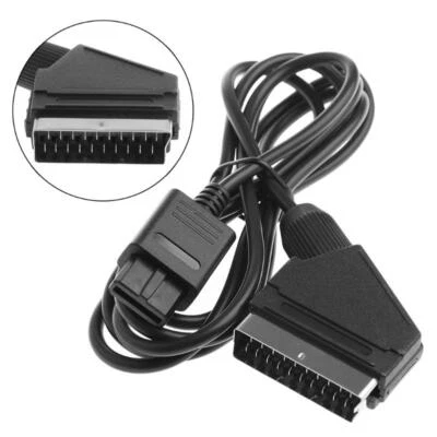 Scart Video AV RGB Cable Cord Lead for N64 SNES Gamecube PAL NTSC System - Image 1 of 4