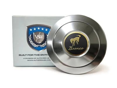 VSW 9-Bolt Premium Billet Horn Button, Ford Bronco Emblem - Image 1 of 4