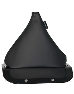 FITS A 72-75 *INSULATED* JEEP D20 VINYL TRANSFER CASE SHIFT BOOT +STEEL BEZEL - Picture 1 of 4