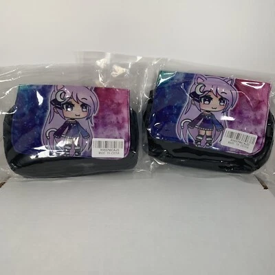 Anime Gato Niña Doble Cremallera Lápiz Accesorios Bolsa Lote De 2 Totalmente Nuevo Sellado Foto 1 de 4
