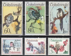 Cecoslovacchia MNH 1972 Mi 2110-2115 Sc 1852-1857 Songbirds. Uccellini ** - Foto 1 di 2