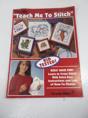 1994 Leisure Arts 2615 Teach Me to Stitch Cross Stitch Instruction Pattern Book - Image 1 of 4