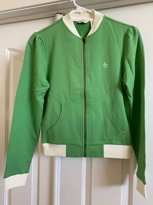 Suéter Vintage Mujer Original Pingüino Verde Cremallera Mediano 2002 Y2K mod Foto 1 de 4