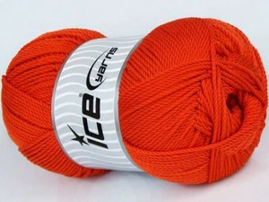 4-Skein Lot Twister DK Yarn Lt Acrylic 4x100g/300m Orange - Picture 1 of 4