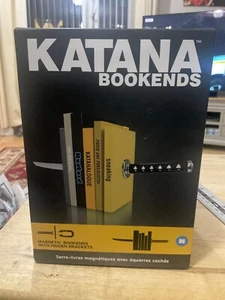 Katana Bookends I Metal Bookends I Magnetic Bookends with Hidden Brackets OOP - Picture 1 of 7
