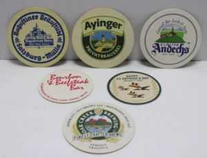 Augustiner, Ayinger, Andechser, Bourban Bar, Guiness, Oak Creek Brewing Coasters - Picture 1 of 8