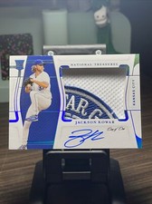 2022 national treasures jackson kowar platinum rookie brand logo patch auto 1/1