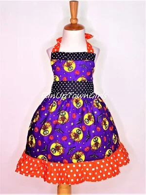 Custom Halloween Bats, Owls And Moons Dress - Image 1 of 2