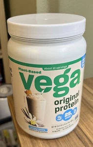 Vega Original Protein, Creamy Vanilla, Plant Based Protein Powder, 16.2 oz. New - Picture 1 of 6