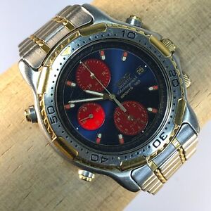 SEIKO Sports 150 Mens Alarm Chronograph Quartz Watch Pre-Owned 7T32-6B89