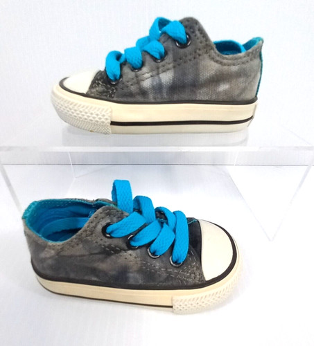 Scarpe da ginnastica Converse UK 3 All Star blu grigio basse neonato unisex bambini bambini