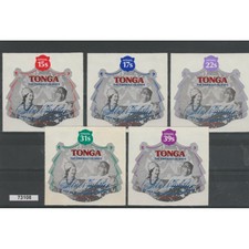 TONGA 1973 ANN INCORONAZIONE ELISABETTA II 5 VAL MNH MF73108