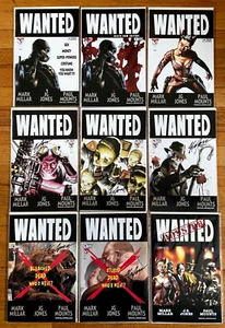 WANTED #1-6 MINT ALL SIGNED JG Jones +2 Variants/Dossier, Mark Millar Image 2004 - Picture 1 of 19
