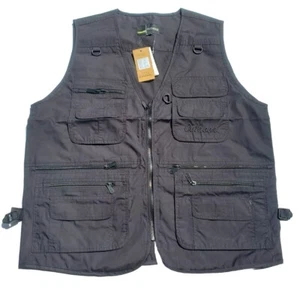 Kippaul Fisherman Fishing Vest Size MEDIUM LARGE Black NEW *READ DESCRIPTION* - Picture 1 of 15