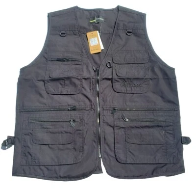 Chaleco de Pesca Kippaul Pescador Talla MEDIANA GRANDE Negro NUEVO *LEER DESCRIPCIÓN* Foto 1 de 4