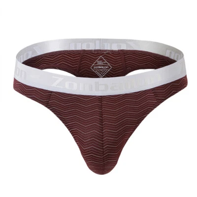 Zonbailon Hombres Tangas Atléticas Ropa Interior Sexy Hombre Tanga Tanga Caliente T-Back Foto 1 de 4