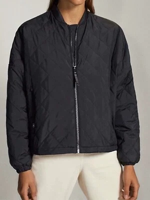 Massimo Dutti Women's Wide Cotton Bomber Jacket - Image 1 of 4