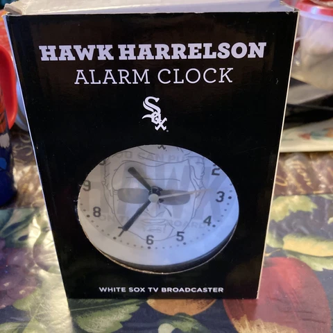New Hawk Harrelson Talking Alarm Clock MLB Chicago White Sox Open Box NIB W/Batt Cover