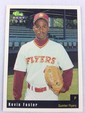 1991 Sumter Flyers-Classic BEST Minor Lg Baseball Card-Kevin Foster