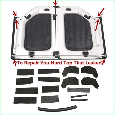 17x Kit de sellado de techo rígido accesorios interiores para Jeep Wrangler JK 2007-2018- Foto 1 de 4