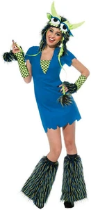 Yeti Blue Monster Sexy Adult Ladies Costume Dress and Headpiece Size Medium - Picture 1 of 1